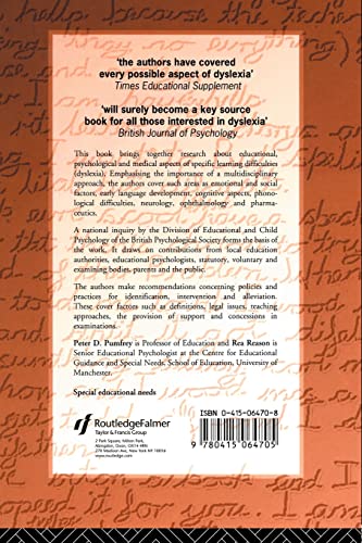 Specific Learning Difficulties (Dyslexia): Challenges and Responses