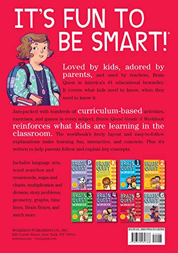 Brain Quest Workbook: Grade 5 — back cover
