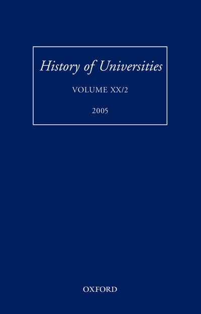 History of Universities: Volume XX/2 (History of Universities Series)