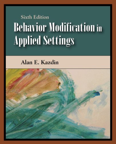 Behavior Modification in Applied Settings