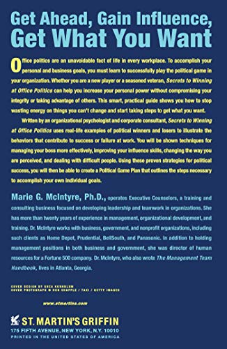 Secrets to Winning at Office Politics by Marie G. McIntyre