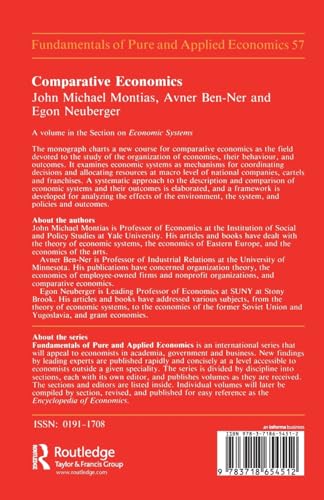 Comparative Economics (Fundamentals of Pure & Applied Economics)