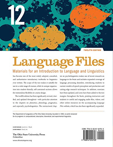 Language Files: Materials for an Introduction to Language and Linguistics, 12th Edition