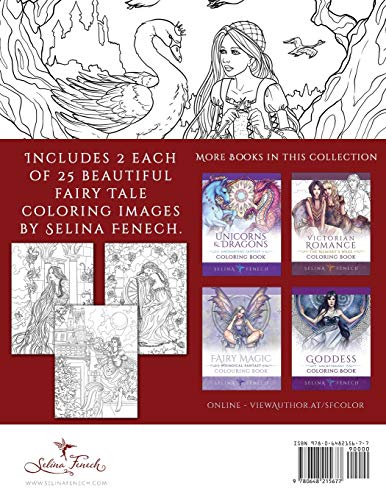 Fairy Tales, Princesses, and Fables Coloring Book (Fantasy Coloring by Selina)