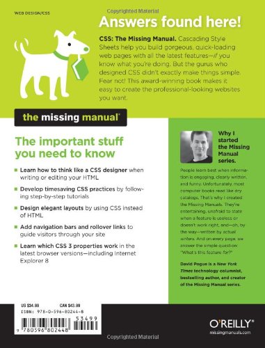 CSS: The Missing Manual (Missing Manuals)