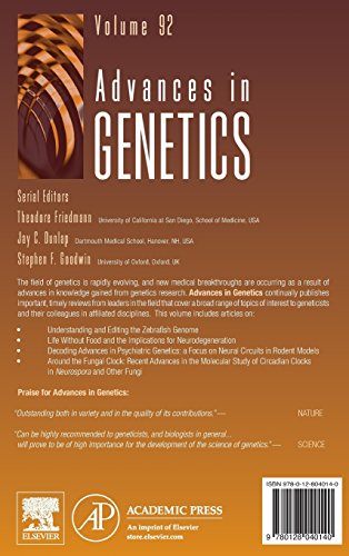Advances in Genetics (Volume 92)