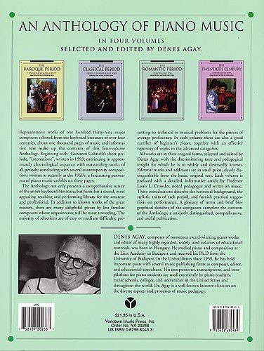 An Anthology of Piano Music Volume 3: The Romantic Period — back cover