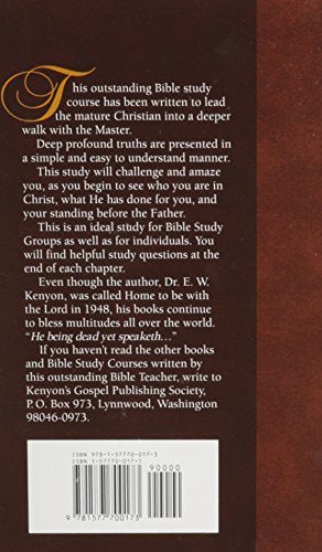 Advanced Bible Course — back cover