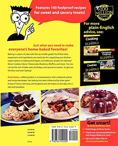 Baking For Dummies by Nolan, Emily