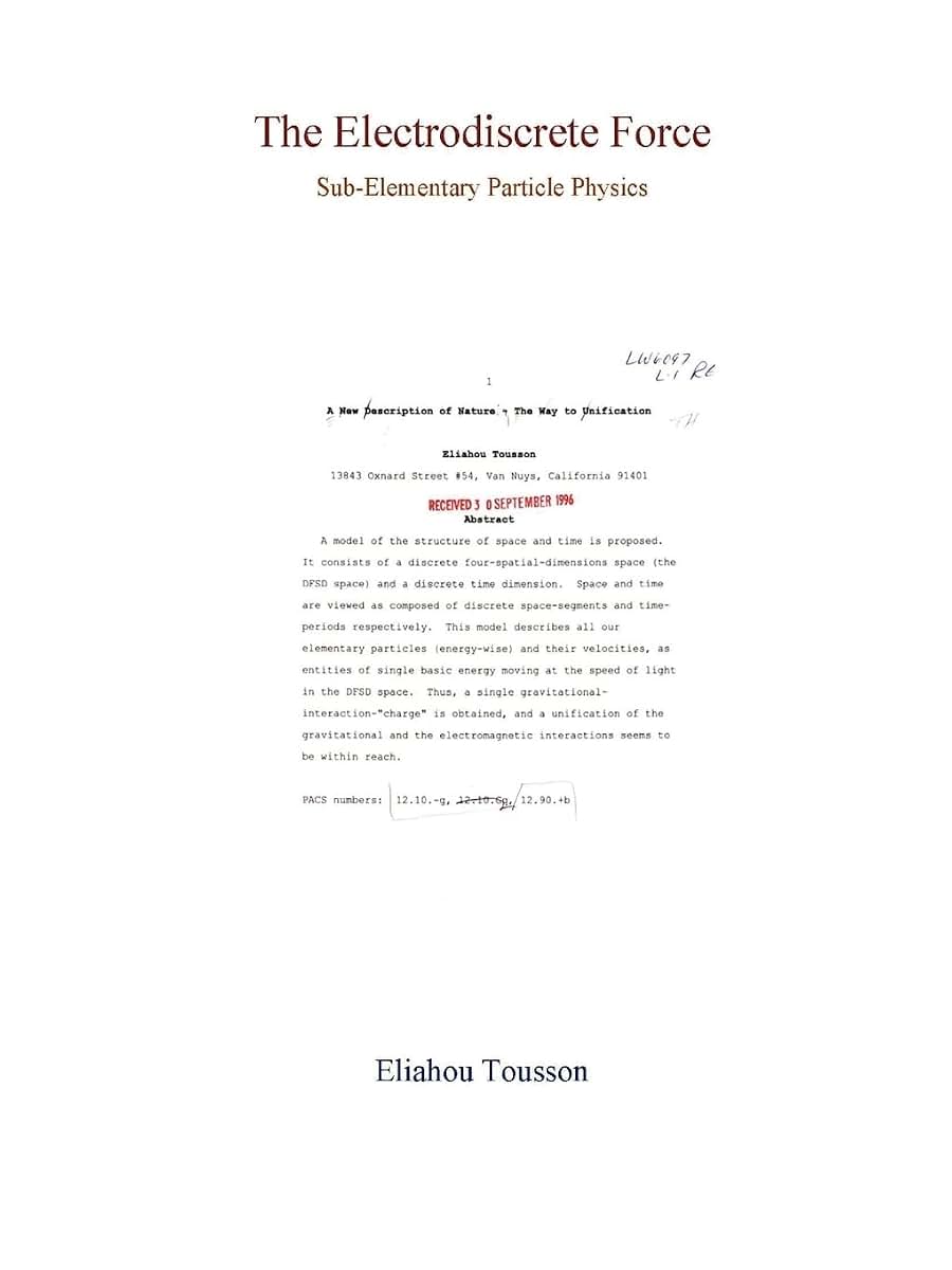 The Electrodiscrete Force (Sub-Elementary Particle Physics)