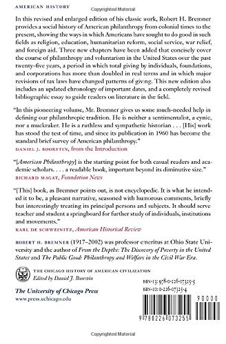 American Philanthropy (The Chicago History of American Civilization)