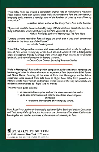 Walks In Hemingway's Paris: A Guide To Paris For The Literary Traveler