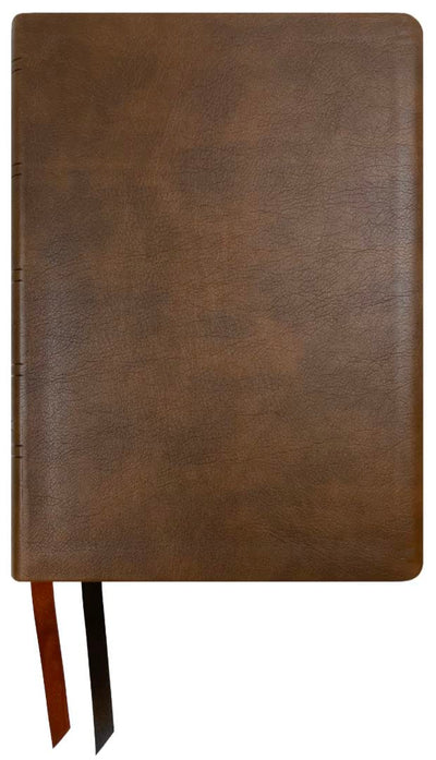 NASB Wide Margin Reference Bible, Brown, Leathertex, 2020 text