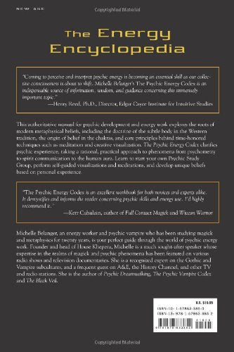 The Psychic Energy Codex: A Manual For Developing Your Subtle Senses — back cover