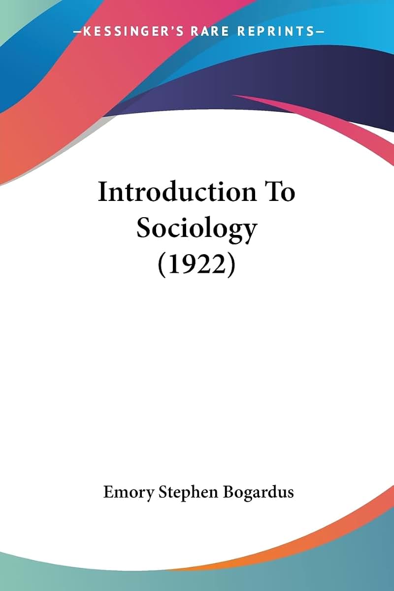 Introduction To Sociology (1922)