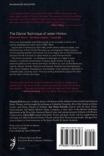 Dance Technique of Lester Horton — back cover