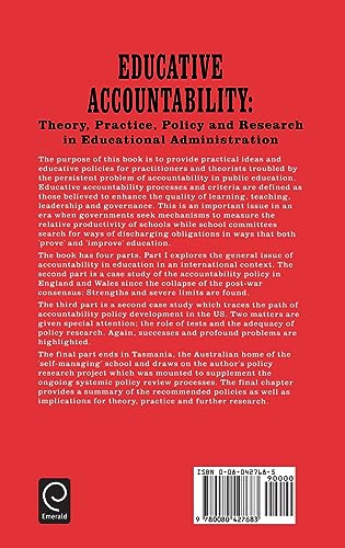 Educative Accountability: Theory, Practice, Policy and Research in Educational Administration