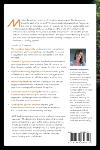 The Beginner's Guide to Worm Farms and Vermicomposting: Small-Scale Vermicomposting for Gardeners, Micro-Farms, Regenerative Homesteads, and Permaculture Projects