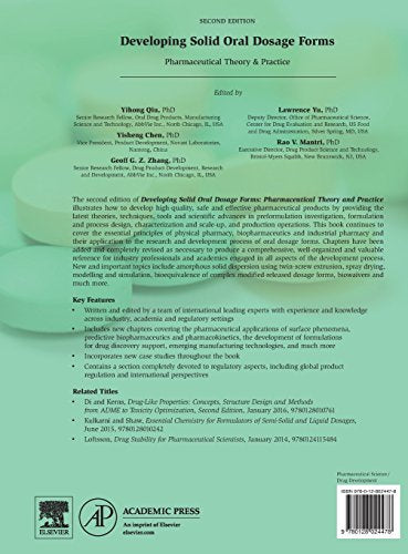 Developing Solid Oral Dosage Forms: Pharmaceutical Theory and Practice