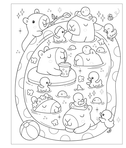 Mangatopia: Baby Animals: A Cute and Cuddly Coloring Book