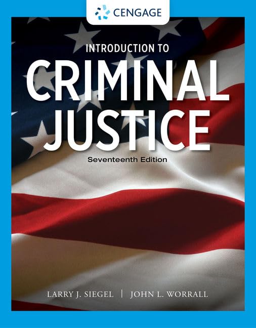 Introduction to Criminal Justice (MindTap Course List) by Si