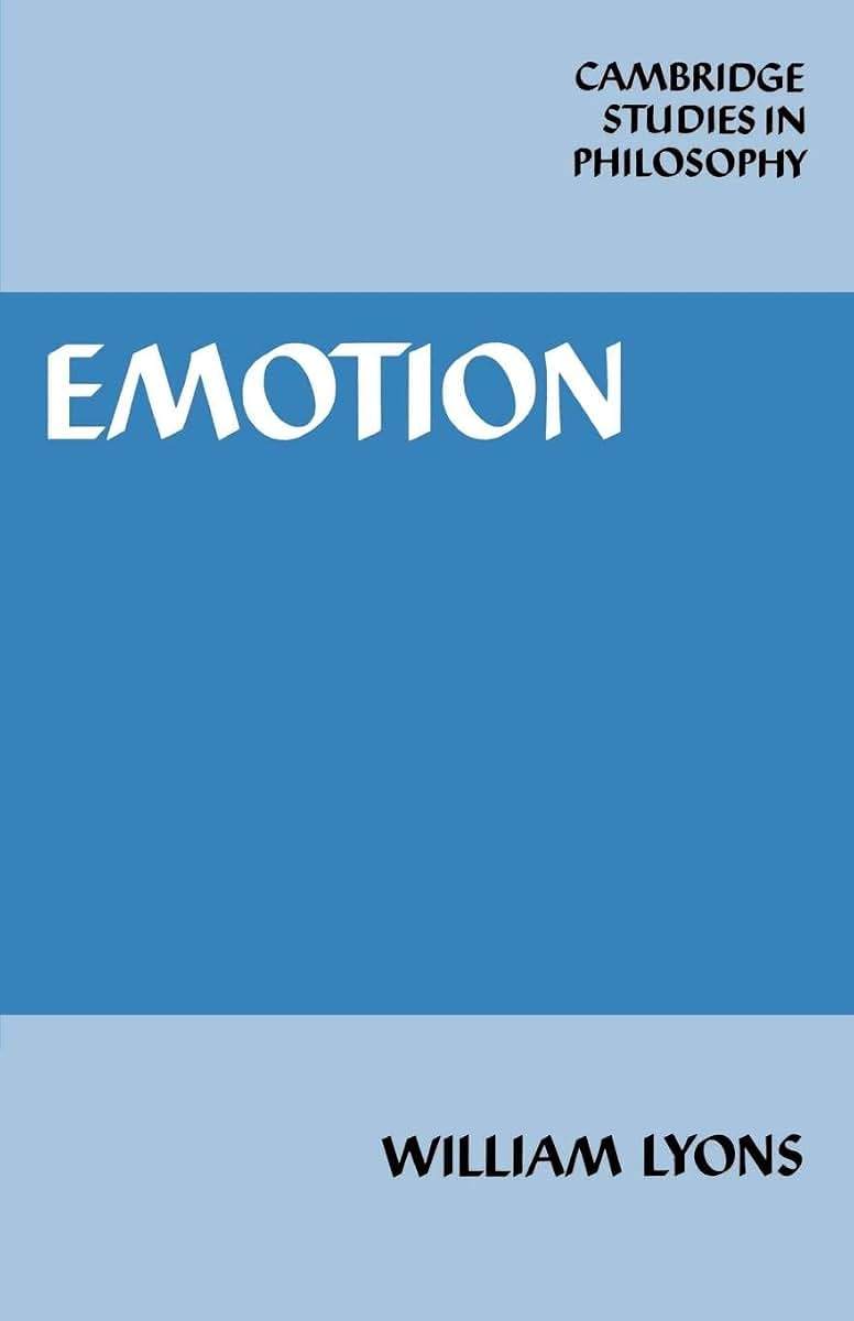 Emotion (Cambridge Studies in Philosophy)