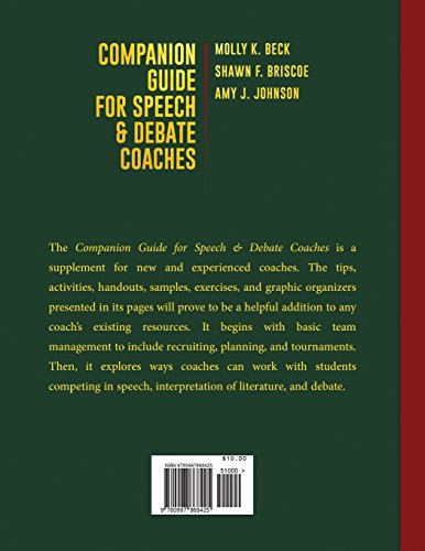 Companion Guide for Speech & Debate Coaches