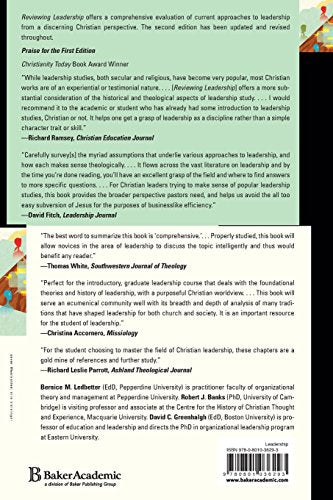 Reviewing Leadership: A Christian Evaluation of Current Approaches (Engaging Culture)