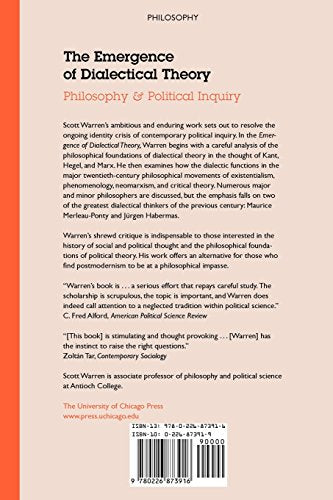 The Emergence of Dialectical Theory: Philosophy and Political Inquiry
