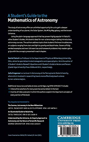 A Student's Guide to the Mathematics of Astronomy (Student's Guides) — back cover