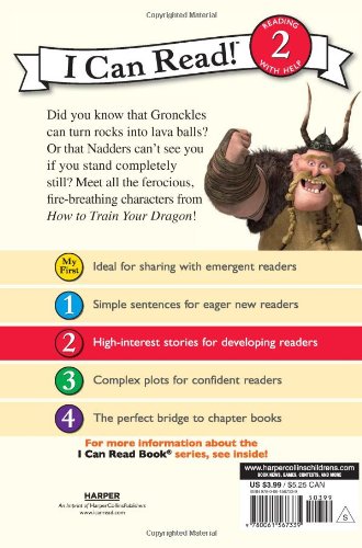 How to Train Your Dragon: Meet the Dragons (I Can Read Book 2) — back cover