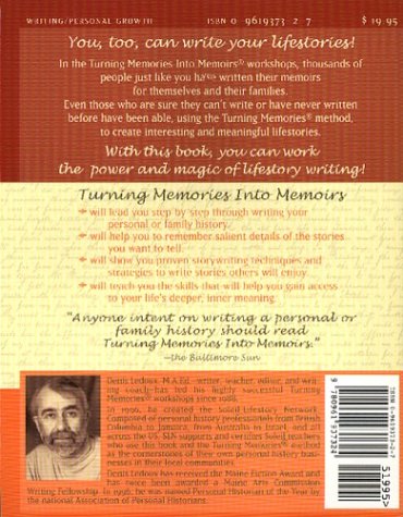 TURNING MEMORIES INTO MEMOIRS: A HANDBOOK FOR WRITING LIFESTORIES