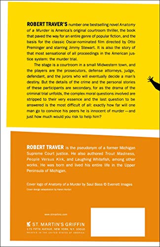 Anatomy of a Murder by Robert Traver (Paperback)