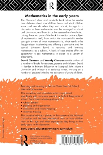 Mathematics in the Early Years (Teaching and Learning in the First Three Years of School)