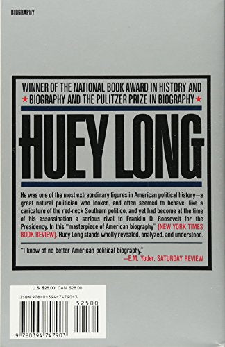 Huey Long by T. Harry Williams (New)