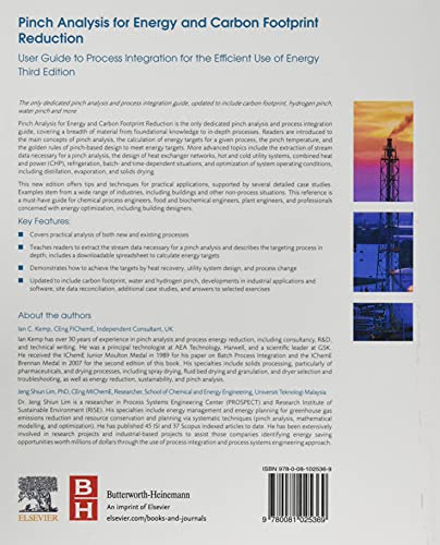 Pinch Analysis for Energy and Carbon Footprint Reduction: User Guide to Process Integration for the Efficient Use of Energy