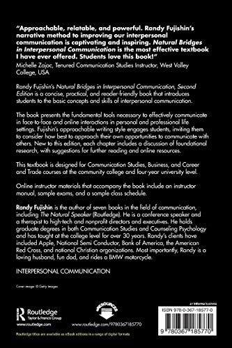 Natural Bridges in Interpersonal Communication — back cover