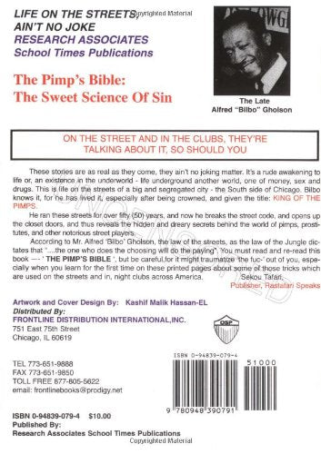 The Pimps Bible: The Sweet Science of Sin by Alfred Bilbo Gh