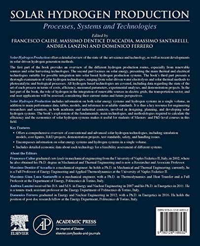 Solar Hydrogen Production: Processes, Systems and Technologies