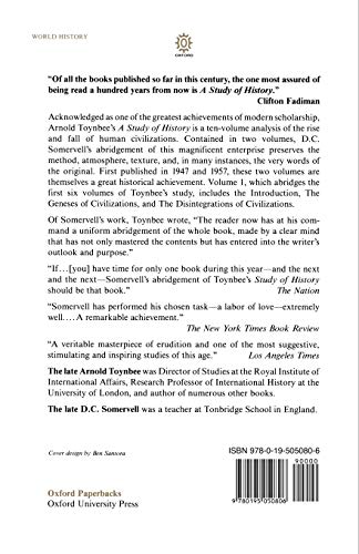 A Study of History, Vol. 1: Abridgement of Volumes I-VI by A