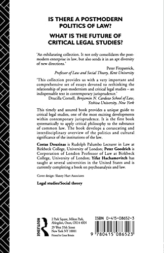 Politics, Postmodernity and Critical Legal Studies (And Sport)