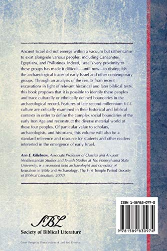 Biblical Peoples And Ethnicity: An Archaeological Study of Egyptians, Canaanites, Philistines, And Early Israel 1300-1100 B.C.E. (Archaeology and ... ... 9) (Sbl - Archaeology and Biblical Studies)