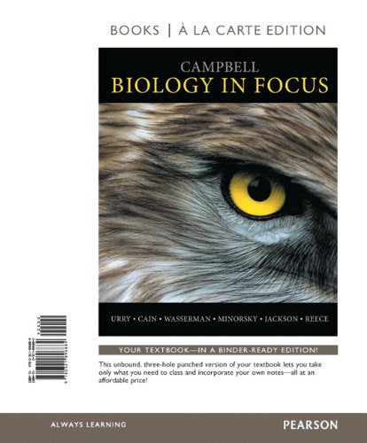 Campbell Biology in Focus, Books A La Carte Edition by Urry,