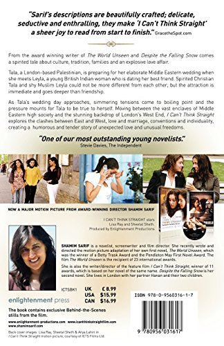 I Can't Think Straight — back cover