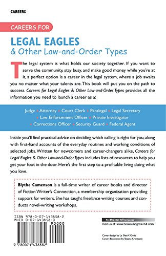 Careers for Legal Eagles & Other Law-and-Order Types, Second edition (Careers For Series)