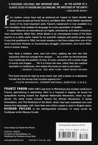 Black Skin, White Masks — back cover
