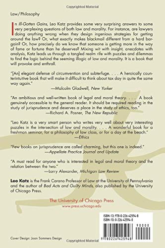 Ill-Gotten Gains: Evasion, Blackmail, Fraud, and Kindred Puzzles of the Law (Women and Work; 5)
