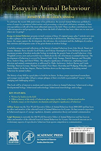 Essays in Animal Behaviour: Celebrating 50 Years of Animal Behaviour