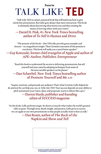 Talk Like TED: The 9 Public-Speaking Secrets of the World's
