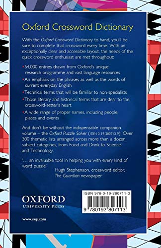 Oxford Crossword Dictionary (UK)